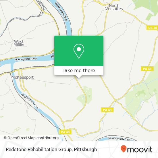 Mapa de Redstone Rehabilitation Group