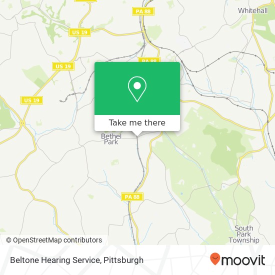 Mapa de Beltone Hearing Service