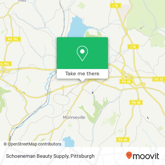 Mapa de Schoeneman Beauty Supply