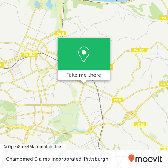 Champmed Claims Incorporated map