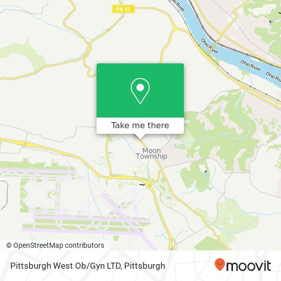 Pittsburgh West Ob/Gyn LTD map