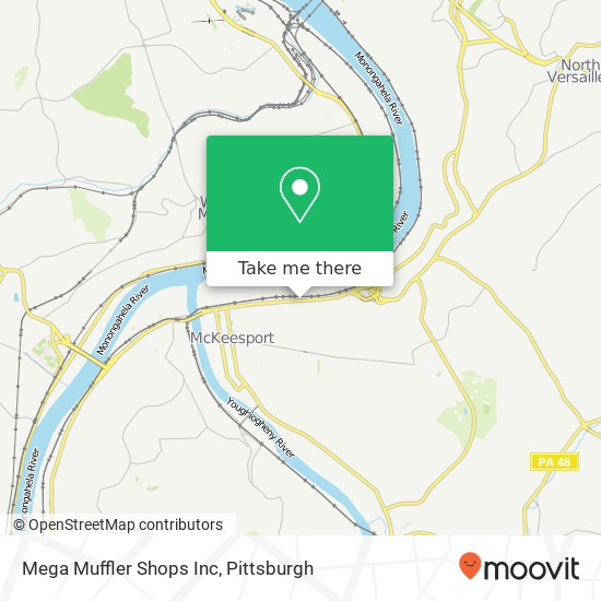 Mapa de Mega Muffler Shops Inc