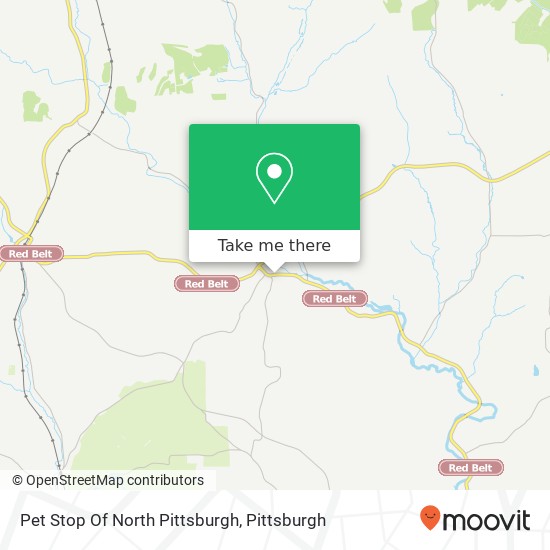 Mapa de Pet Stop Of North Pittsburgh