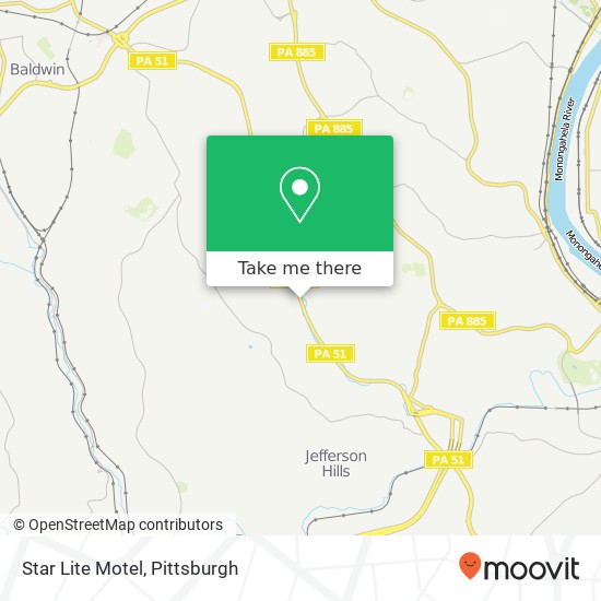 Star Lite Motel map