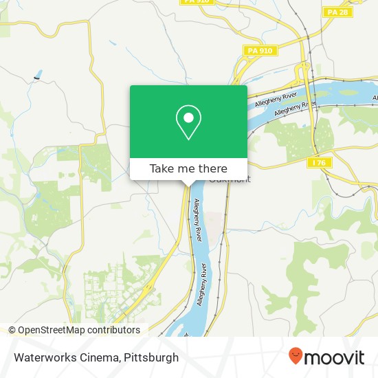 Waterworks Cinema map