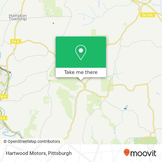 Hartwood Motors map