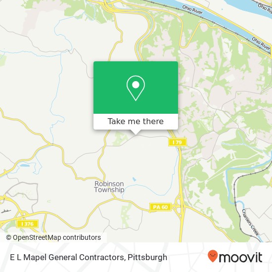 E L Mapel General Contractors map