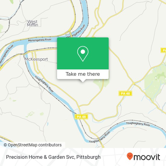 Precision Home & Garden Svc map