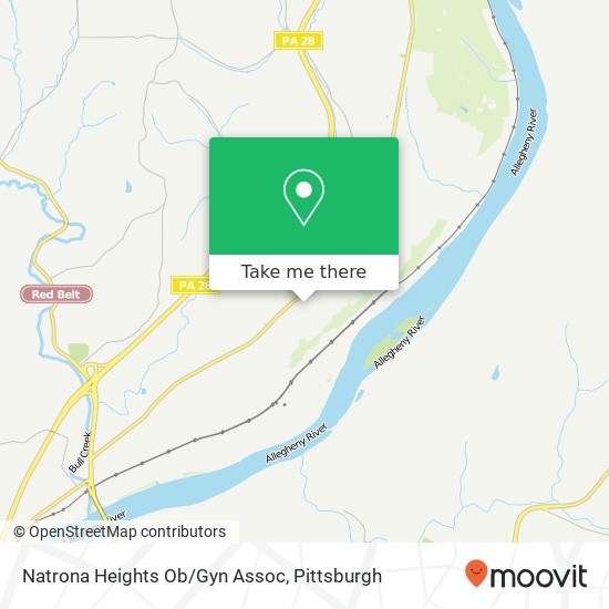 Natrona Heights Ob/Gyn Assoc map