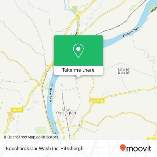 Mapa de Bouchards Car Wash Inc