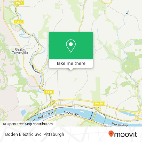 Boden Electric Svc map