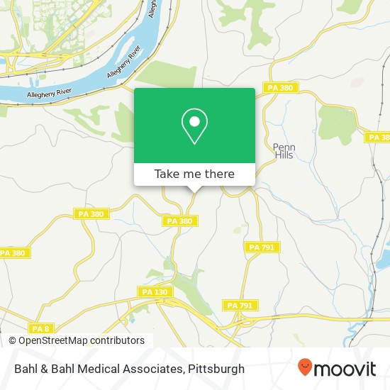 Bahl & Bahl Medical Associates map