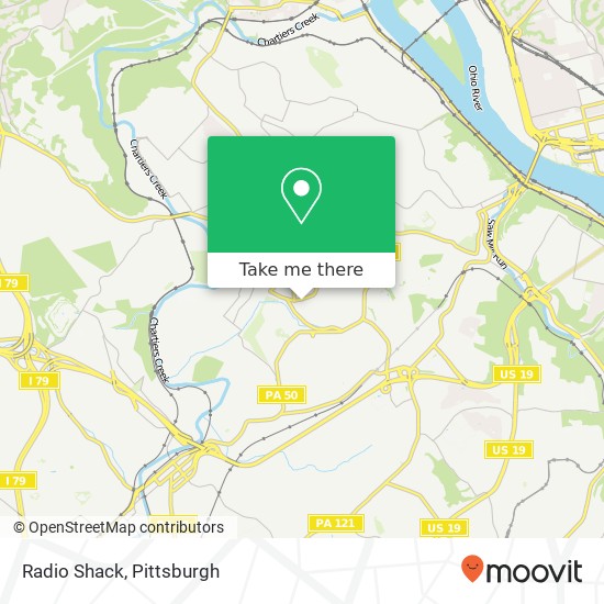 Radio Shack map