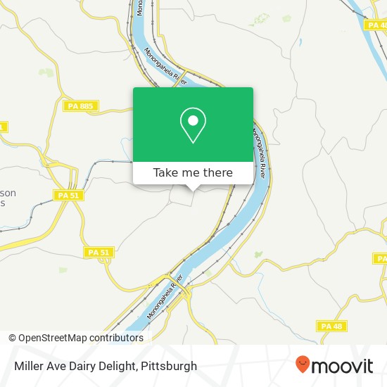 Mapa de Miller Ave Dairy Delight