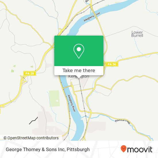 Mapa de George Thomey & Sons Inc