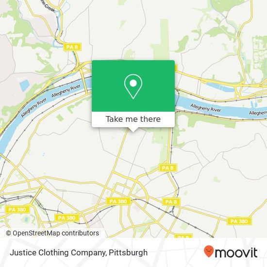 Mapa de Justice Clothing Company