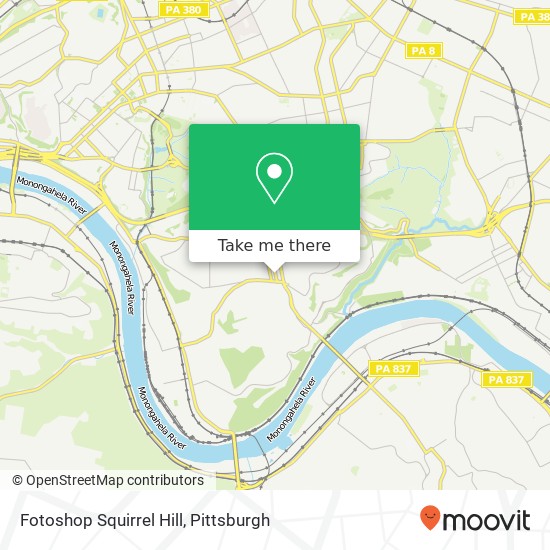 Mapa de Fotoshop Squirrel Hill