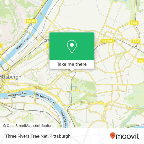 Three Rivers Free-Net map