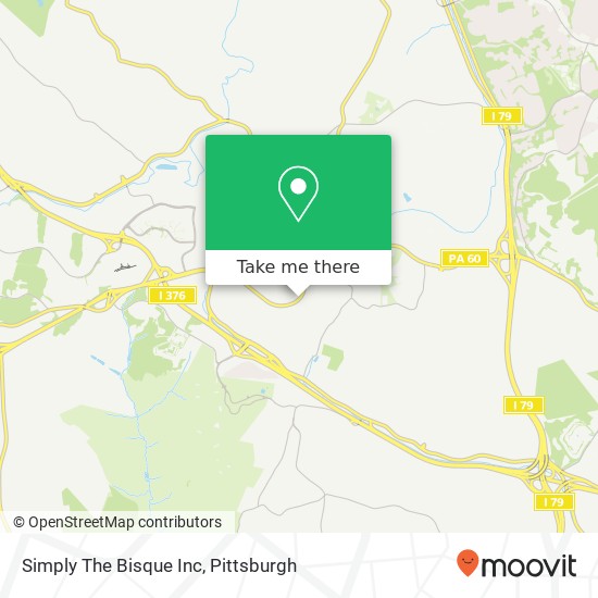 Simply The Bisque Inc map