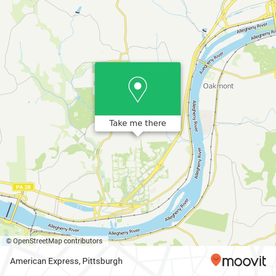 American Express map