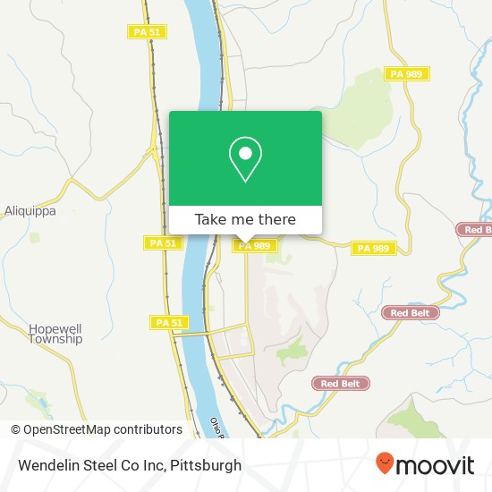 Mapa de Wendelin Steel Co Inc