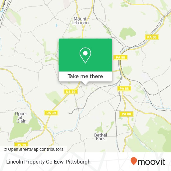 Mapa de Lincoln Property Co Ecw