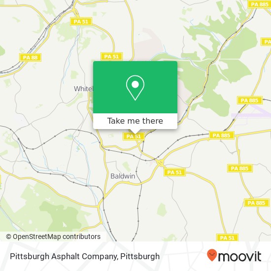 Mapa de Pittsburgh Asphalt Company