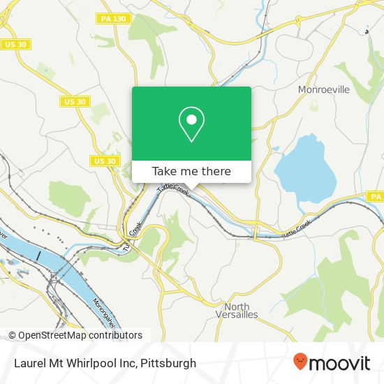 Laurel Mt Whirlpool Inc map