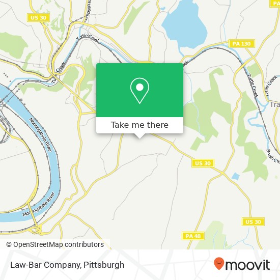 Mapa de Law-Bar Company