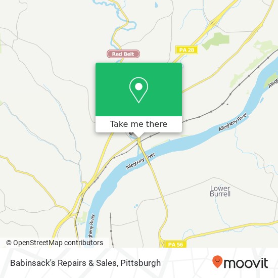 Babinsack's Repairs & Sales map