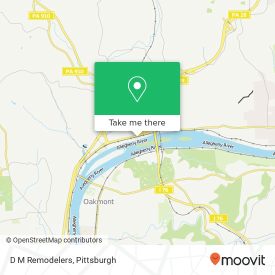 D M Remodelers map