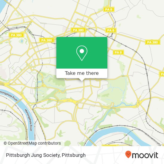 Mapa de Pittsburgh Jung Society