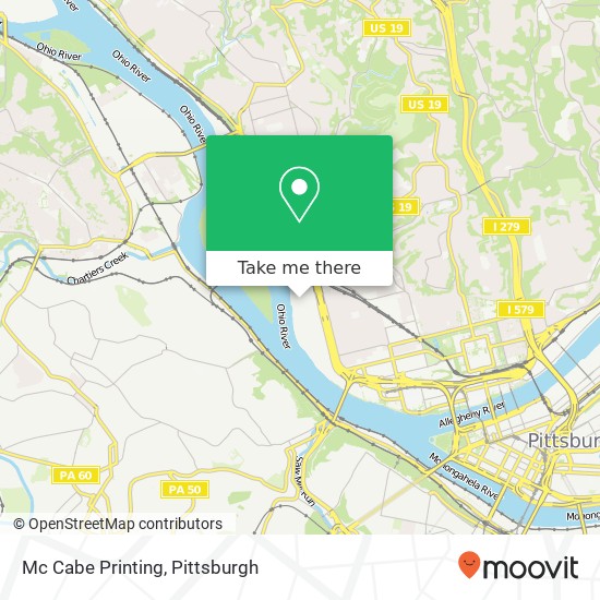 Mc Cabe Printing map