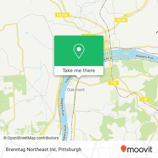 Mapa de Brenntag Northeast Inc