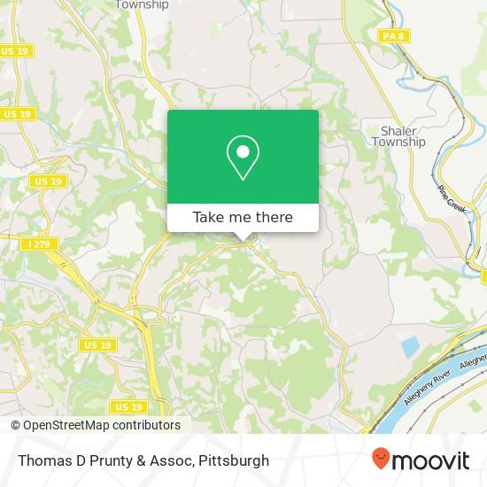Thomas D Prunty & Assoc map