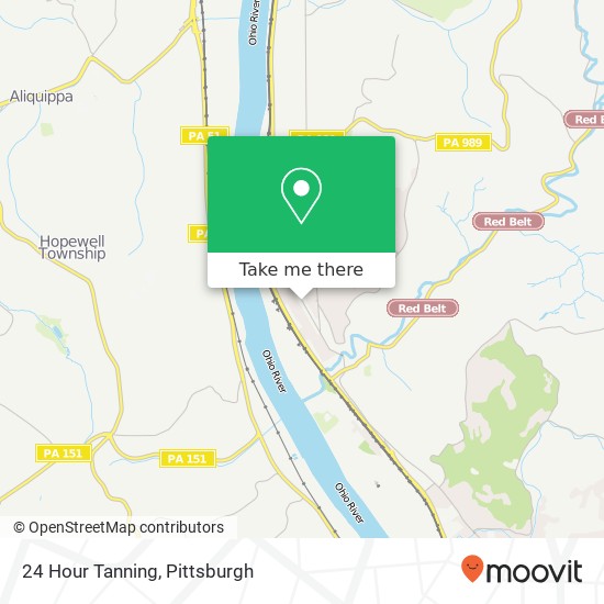 Mapa de 24 Hour Tanning