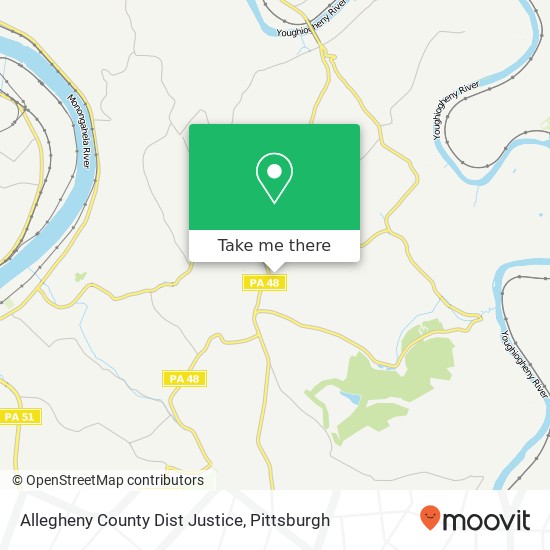 Mapa de Allegheny County Dist Justice