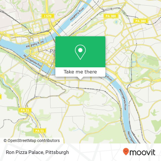 Ron Pizza Palace map