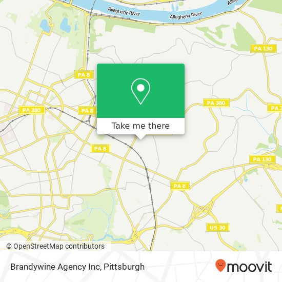 Brandywine Agency Inc map