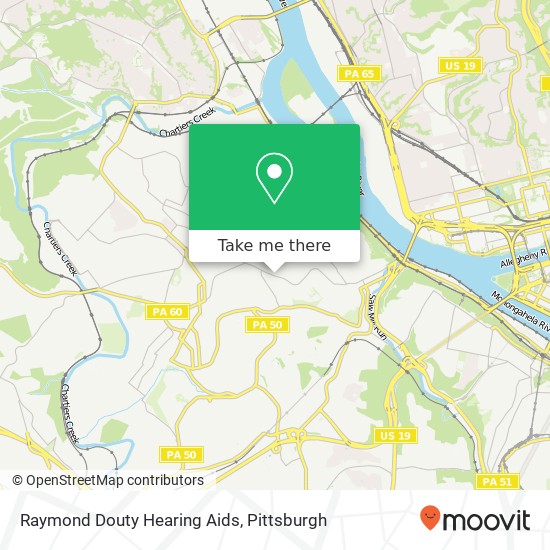 Raymond Douty Hearing Aids map