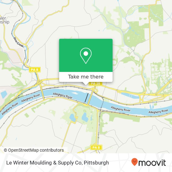 Mapa de Le Winter Moulding & Supply Co