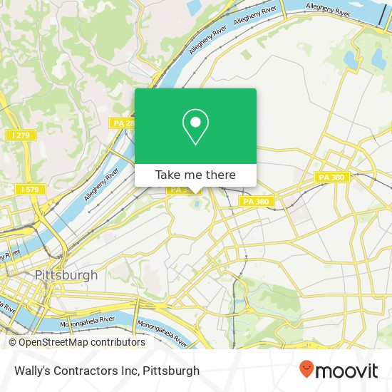 Wally's Contractors Inc map