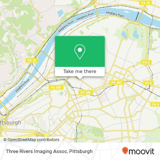 Mapa de Three Rivers Imaging Assoc