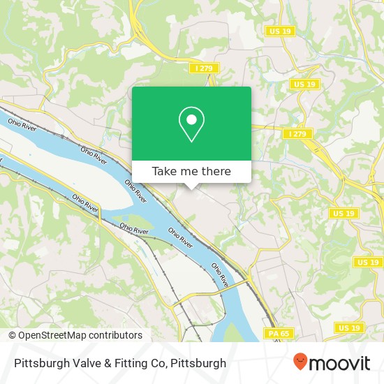 Mapa de Pittsburgh Valve & Fitting Co