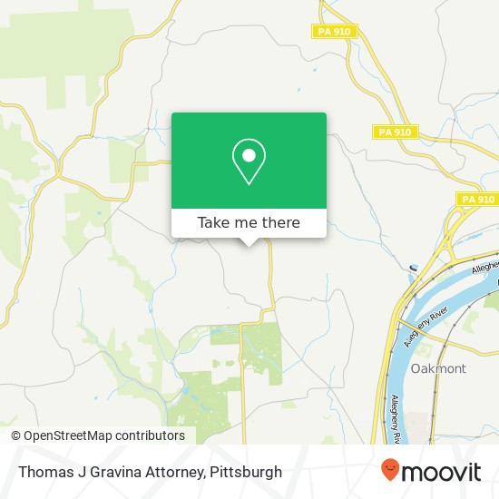 Thomas J Gravina Attorney map