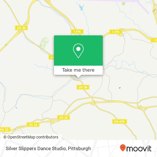 Mapa de Silver Slippers Dance Studio