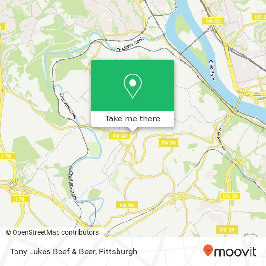 Tony Lukes Beef & Beer map