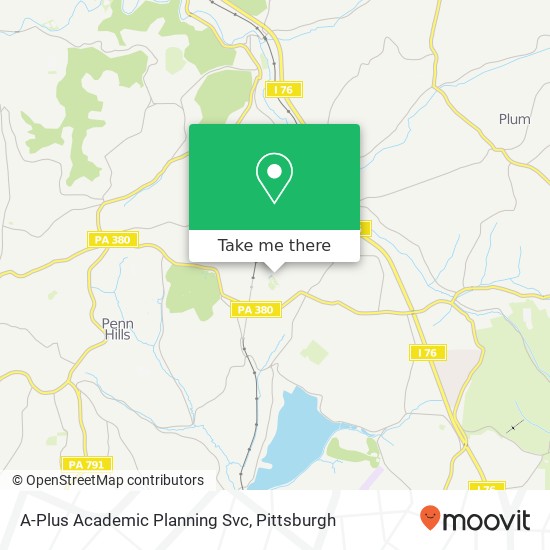 A-Plus Academic Planning Svc map