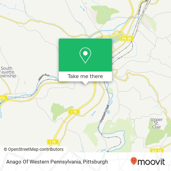 Anago Of Western Pennsylvania map