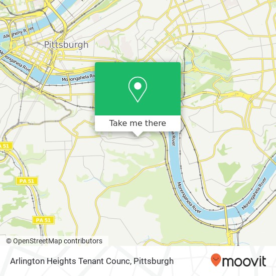 Arlington Heights Tenant Counc map